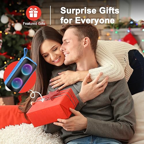 Miniatura 8 de Altavoz Bluetooth inalámbrico,Sonido estéreo fuerte,Batería Todo el día Playtime