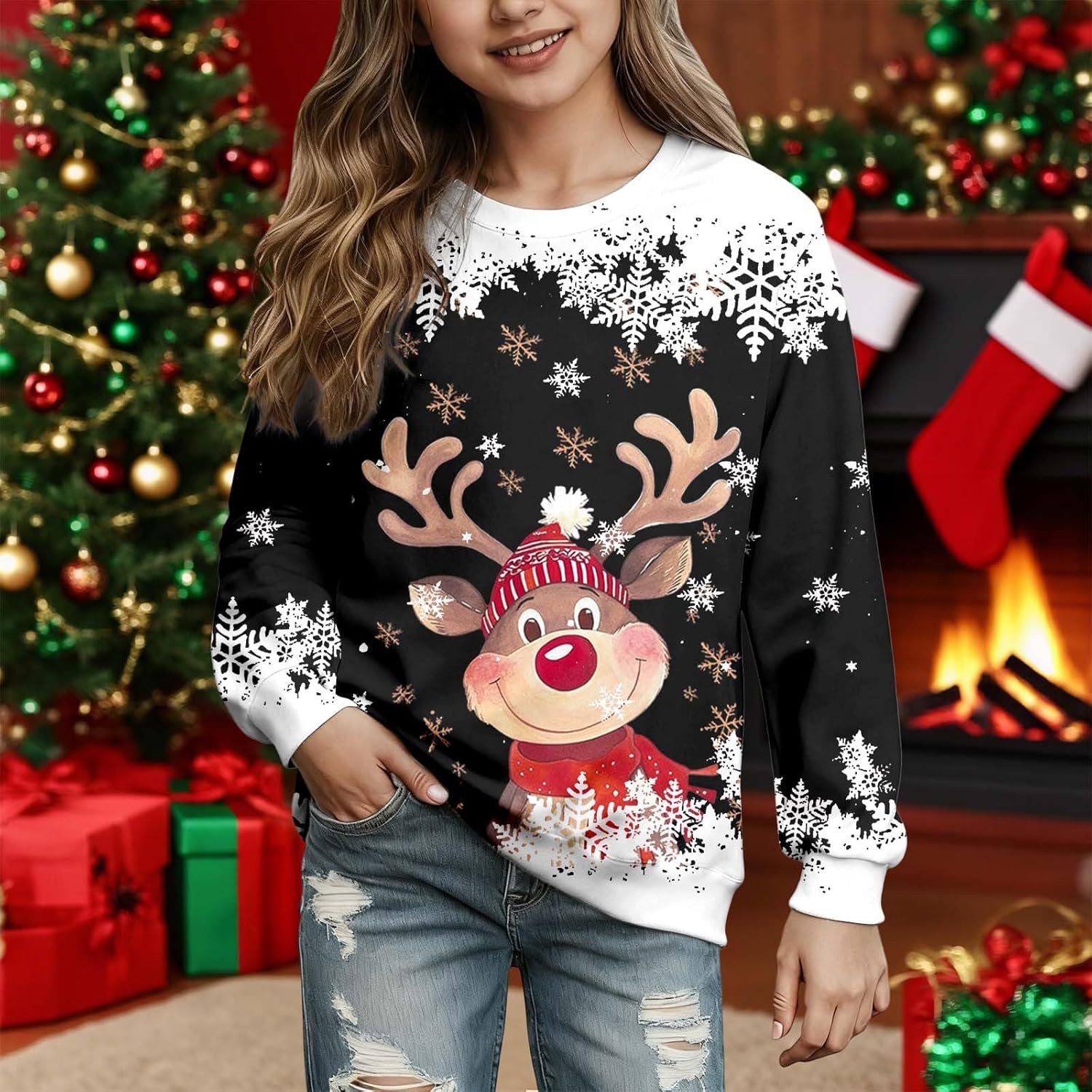 Kersttruien voor kinderen Maat 140 | Gratis verzending voor de meeste bestellingen