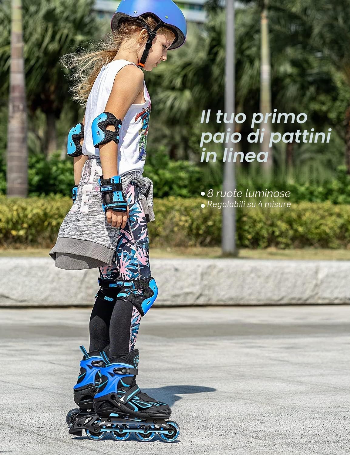 Brice Pattini Inline Skates Regolabili per Bambini e Ragazzi