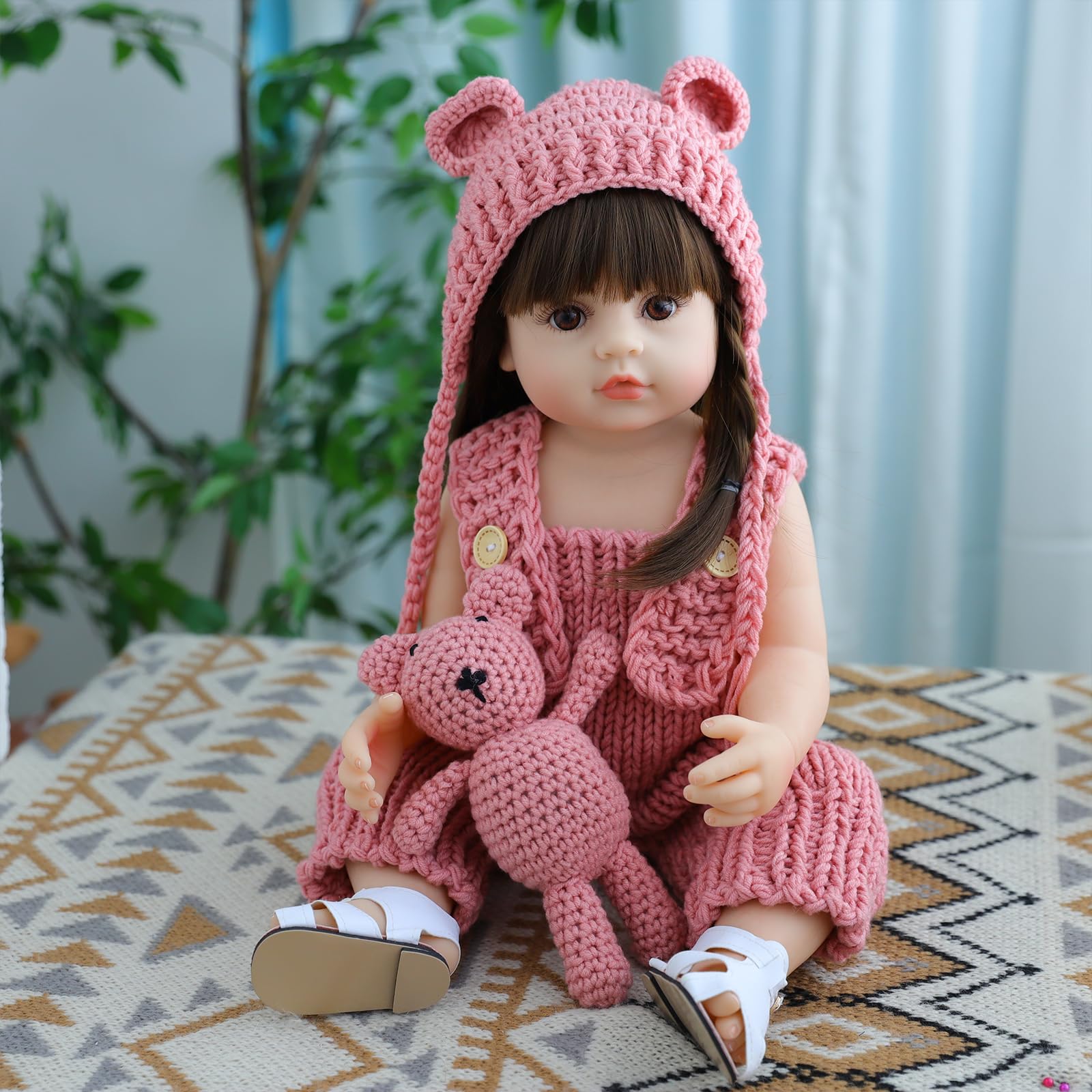 truly soft Bambola Reborns Bambina, 20 Pollici 50 Cm Bambola Realistica In Silicone Vinile Completo, Compleanno Natale,Reborn Femmina Neonata Giocattolo Per Ragazzi E Ragazze Dai 3 Anni