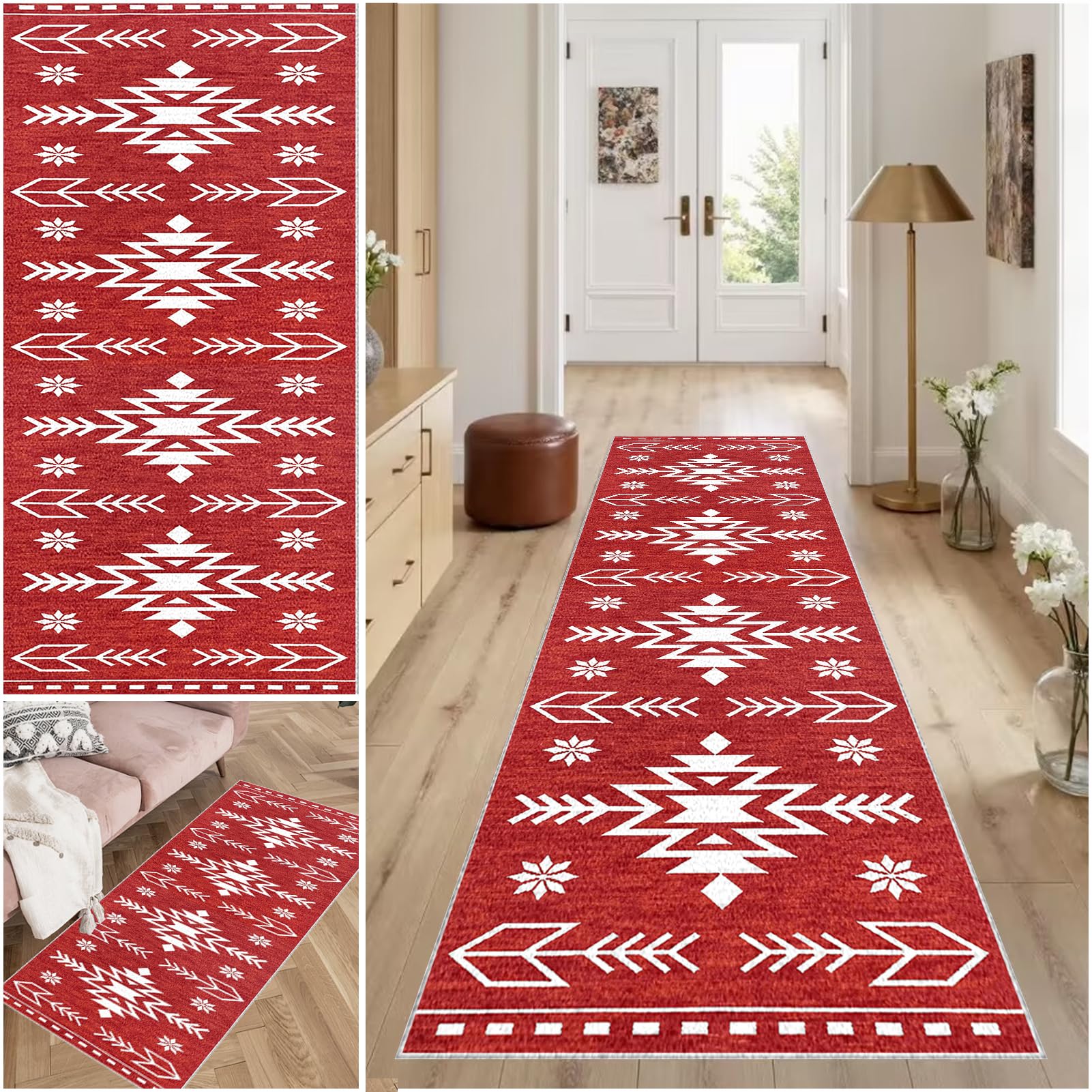 Carpet Runner for Hallway Non Slip Machine Washable Kitchen Runners Laundry Room Absorbent Area Rug Runner Floor Door Mat Runner for Hallway Entryway Kitchen Laundry Room Hall Runner 70 x 90 cm