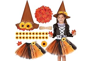 Thanksgiving Scarecrow Costume Set Kids Straw Costume Accessories