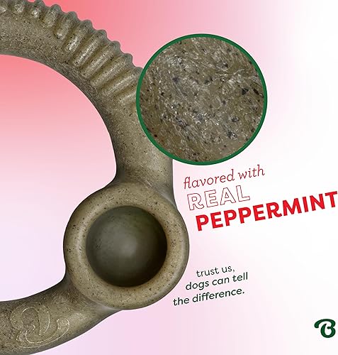 Vista 11 de Benebone Ring - Juguete masticable duradero para perros masticadores agresivos, tocino real, fabricado en Estados Unidos, mediano
