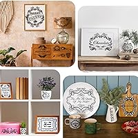 Vista 6 de BBTO Calcomanías de papel de transferencia UV de estilo clásico para manualidades y muebles, 12 hojas, 5.5 x 5.7 pulgadas, tema vintage, impermeable