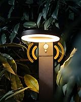 Vista 8 de Yoolax - Luces solares para camino, con sensor de movimiento, para exteriores, paquete de 2 unidades, impermeables, del atardecer al amanecer, luces