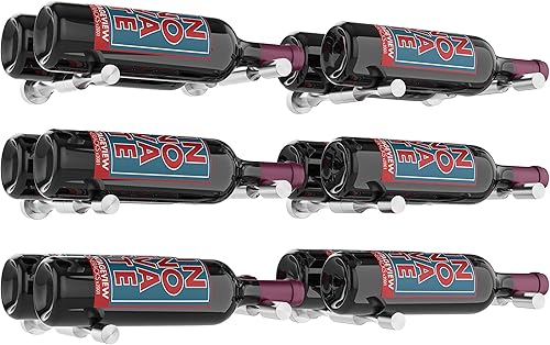 VintageView Kit de diseño de pernos de vino doble profundidad de botella (aluminio molido, 12 botellas)