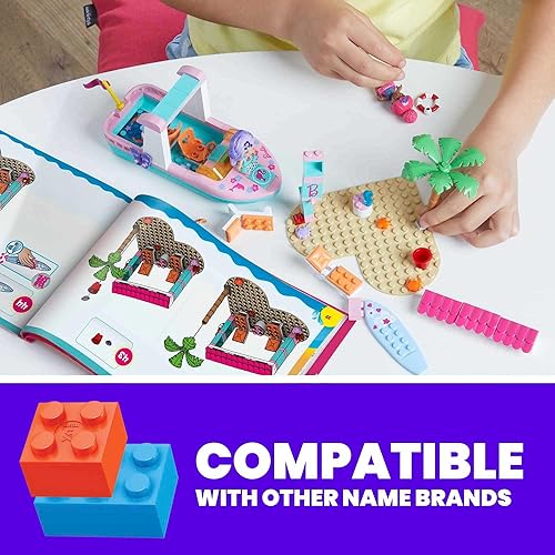 Miniatura 3 de MEGA Barbie Color Reveal Dolphin Exploration Toy Building Set con más de 10 sorpresas, 2 micromuñecas y 2 delfines, juego de regalo de juguete para