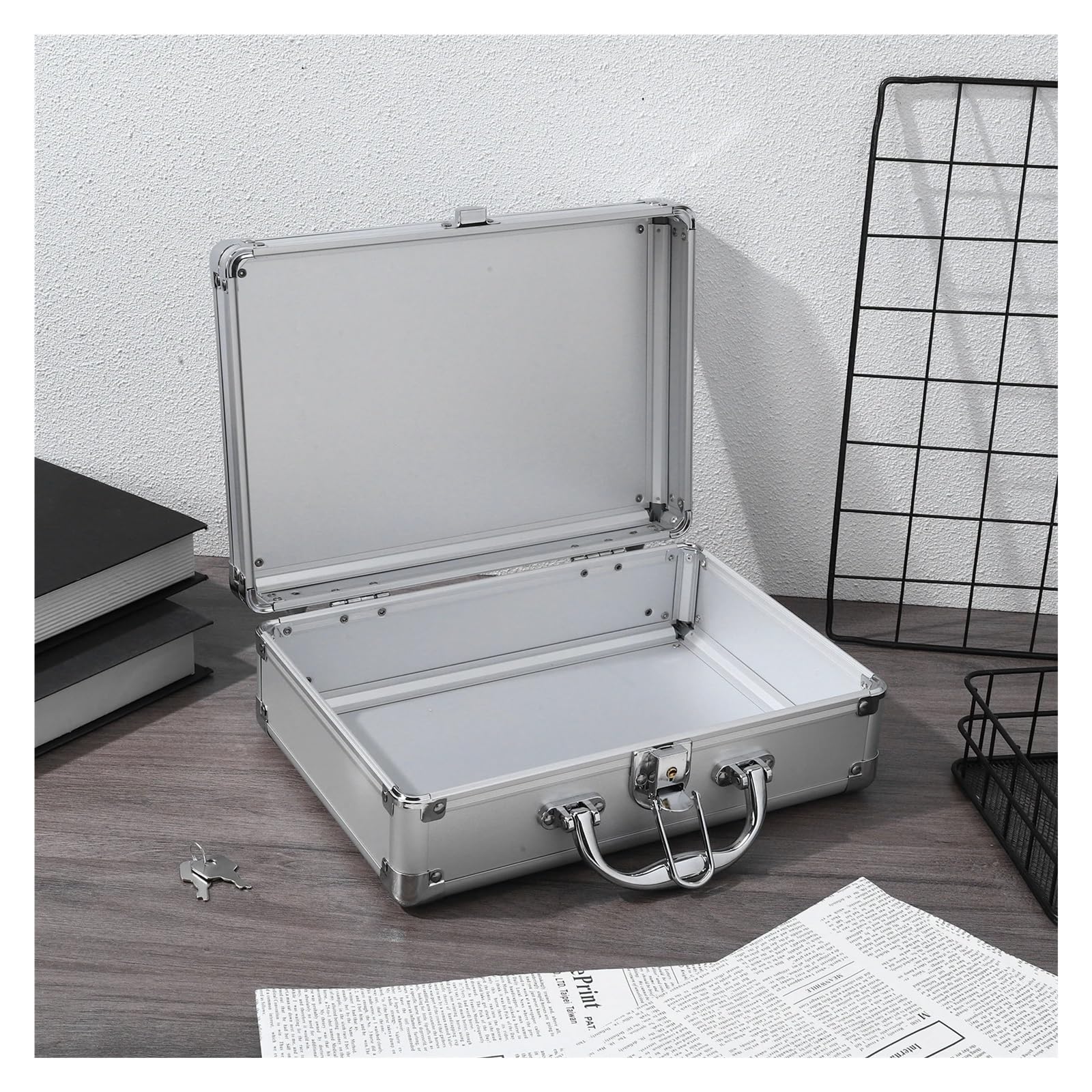 Cassetta Portautensili In Metallo Aluminum Alloy Portable Tool Case | Briefcase For With Lock Small Size Hard Shell Storage Suitcase Instrument