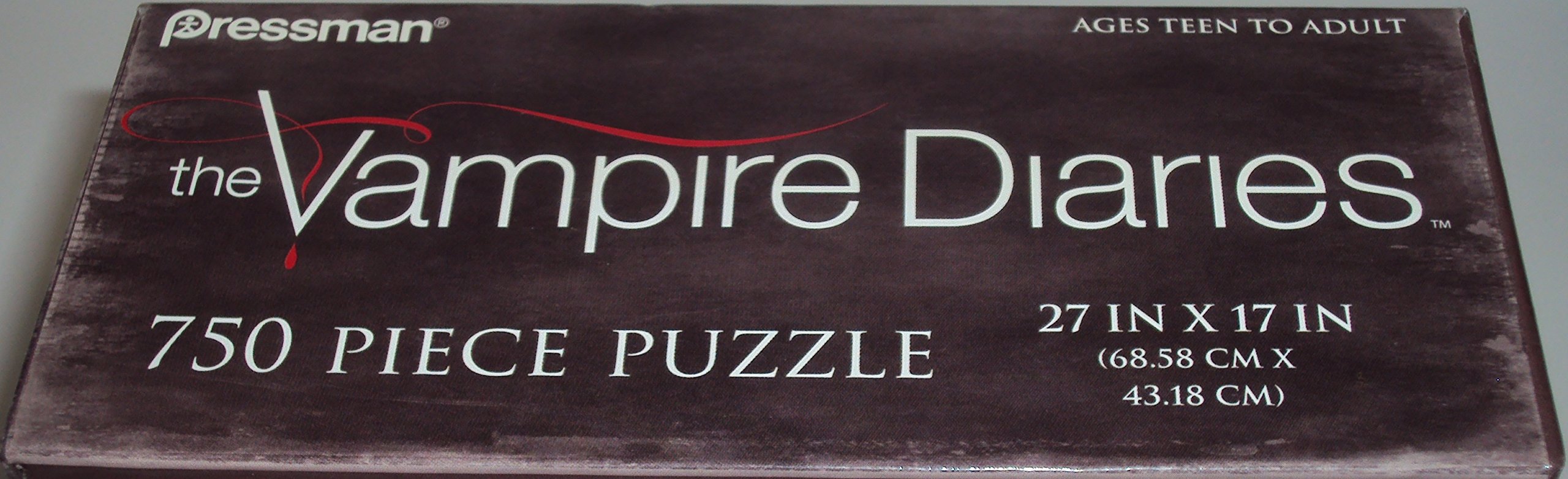 The Vampire Diaries 750 Piece Jigsaw Puzzle - Featuring Stefan & Damon, Completed Size 27" X 17"