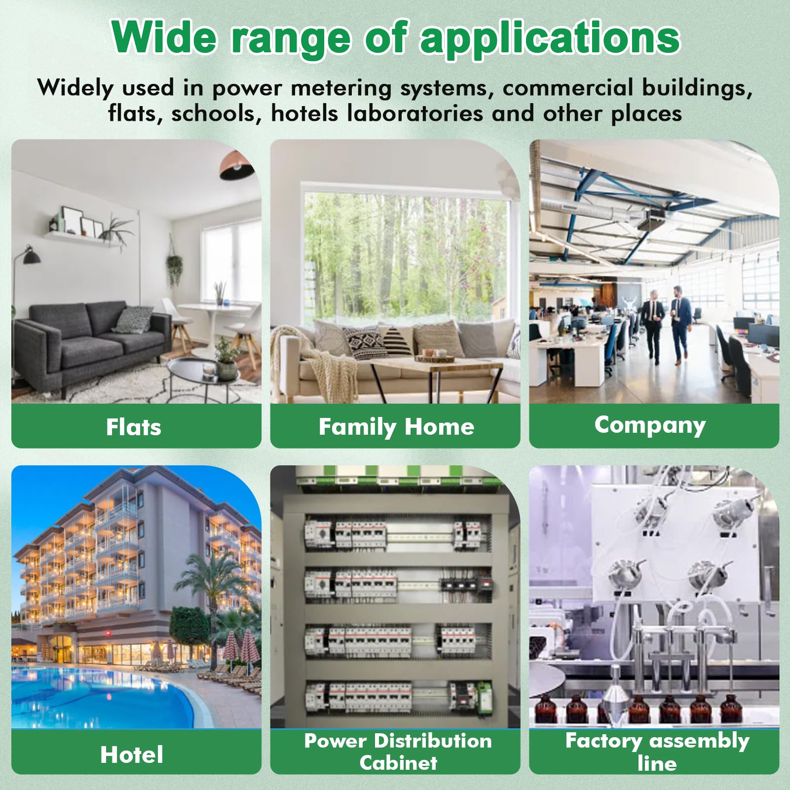 DEWIN Stromzähler 3 Phasen Wlan, KWS-306WF Tuya WiFi Stromzähler 3 Phasig 4 Leiter Voltmeter und Amperemeter Energiezähler Hutschiene mit APP-Fernbedienung 80A AC 85V–AC 290 V