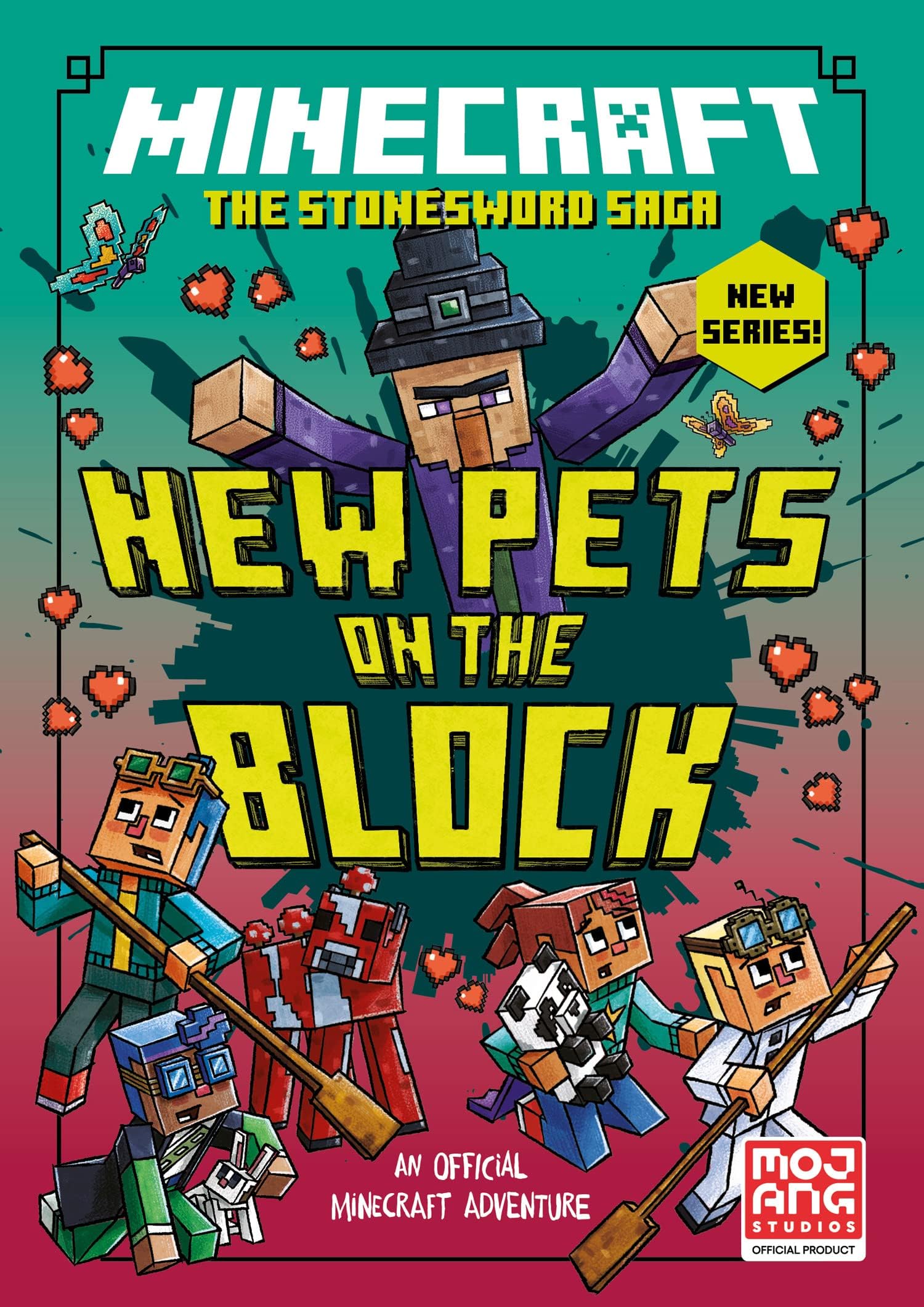 Minecraft Stonesword Saga Series 5 Books Collection Set (Minecraft: Crack in the Code!, Minecraft: Mobs Rule!, Minecraft: New Pets On The Block, To Bee Or Not to Bee! & The Golem's Game) - Image 7