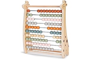 Abacus for Kids - Educational Toy for Learning Numbers, Math, & Counting Skills