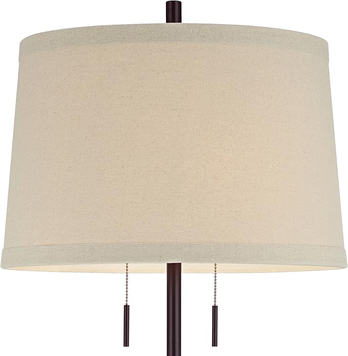 Lámpara de Mesa Moderna 83 cm con Puerto USB y Regulador Bronce miniatura 3