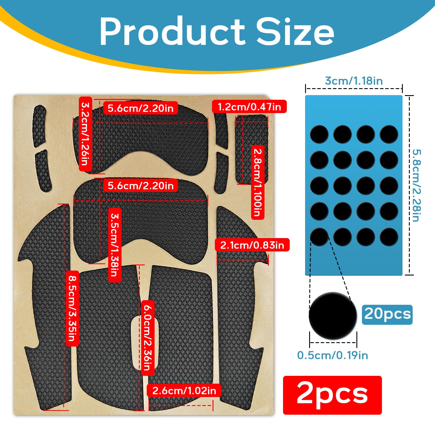 HENGBIRD Mouse Grip Tape For Logitech G Pro X Superlight 2