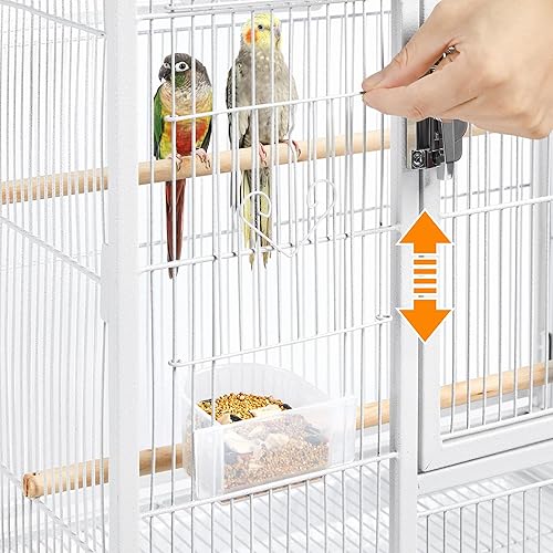 Miniatura 8 de Yaheetech Jaula grande para pájaros de vuelo de 54 pulgadas para loros, guacamayos, cacatúas, periquitos, mejillas verdes, conursos de mejillas