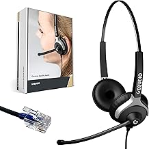 Phone Headset suitable for Cisco ®* Phones - IP Phone with RJ-Connector silver/black