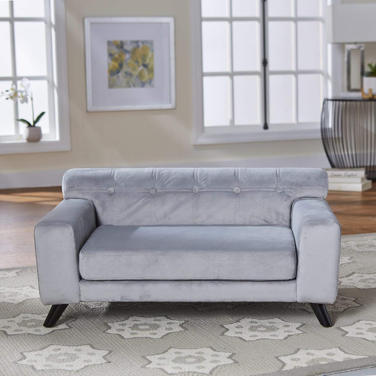 Enchanted Home Pet Mason Grey Pet Sofa : Pet Supplies