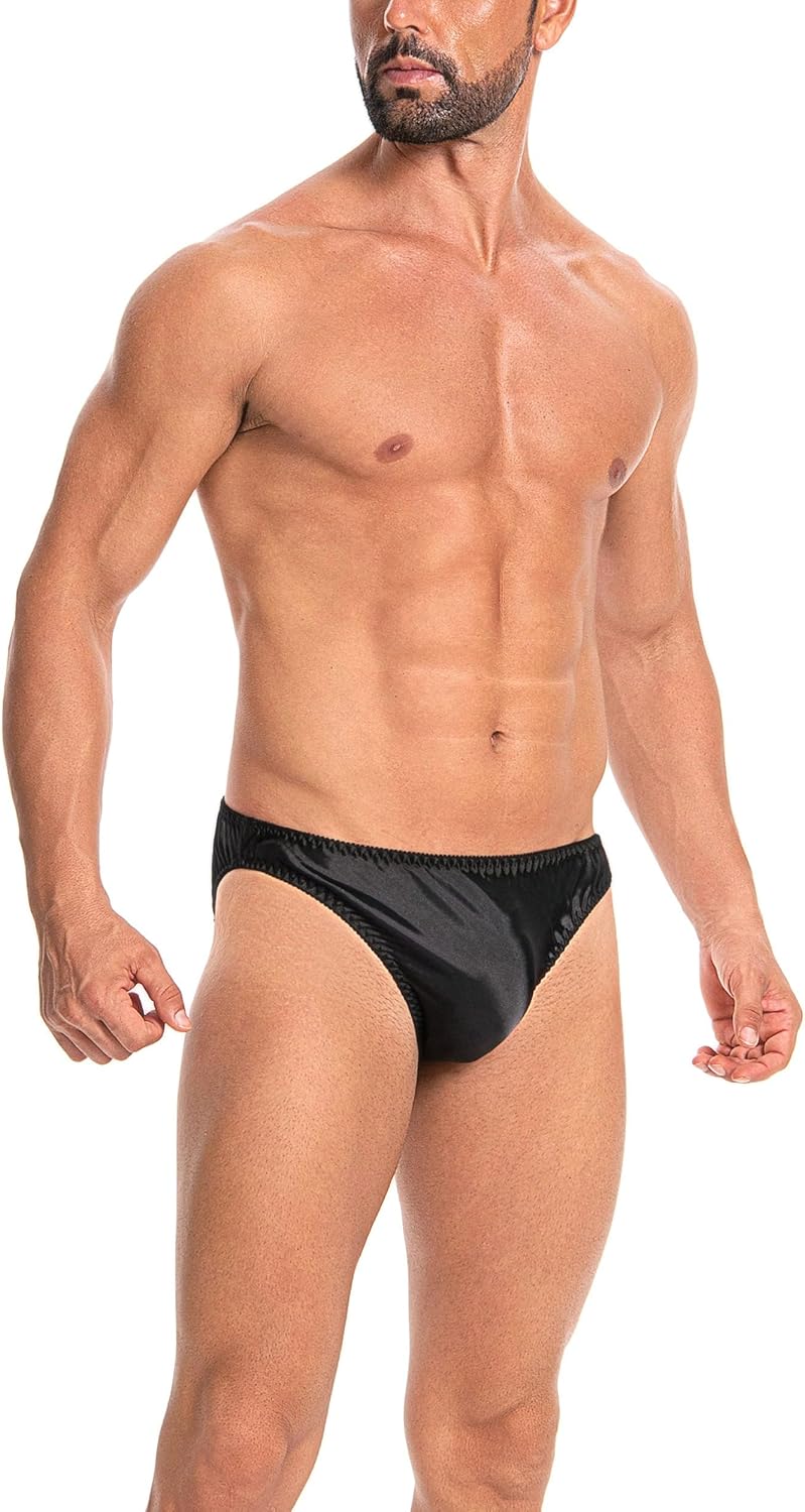 Satini Men’s Silky Satin Slip Briefs - Seam Free Shaped Front, Full Back, Fully Elasticated Underwear - Image 6