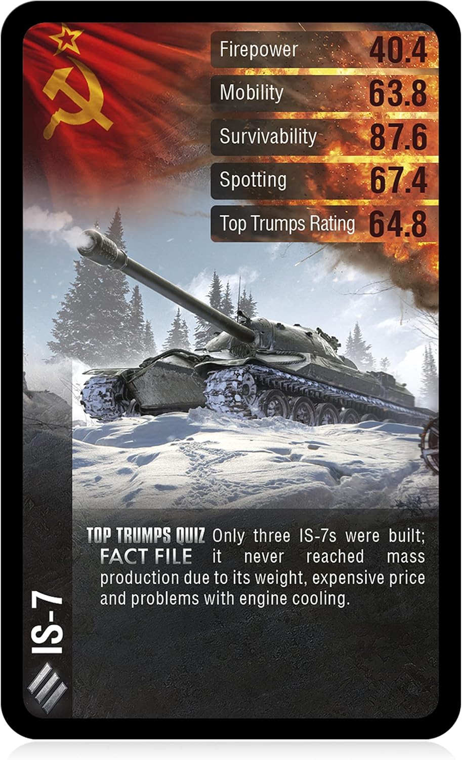 Top Trumps World of Tanks Classic Card Game, Learn about Shermans, Churchills, Tigers and T-34s in this educational pack, gift and toy for boys and girls aged 6 plus