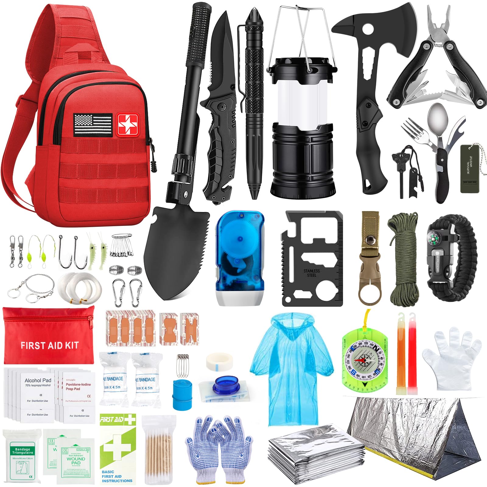 Amazon.com: Survival Kit, 151Pcs Survival Gear Emergency Supplies