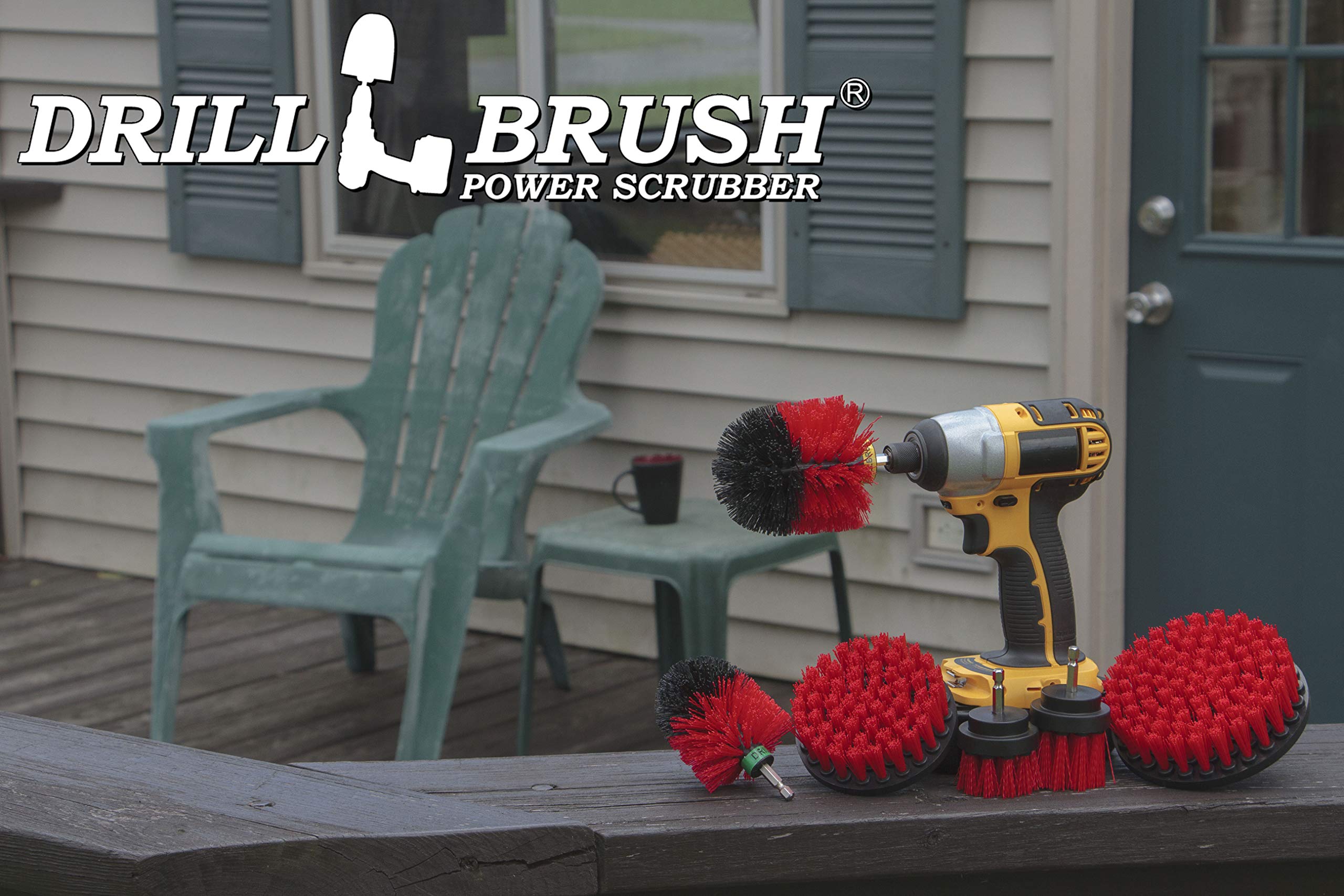 Buy Cleaning Supplies Drill Brush The Ultimate Stiff Bristle