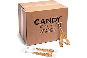 Candy Envy Gold Rock Candy Sugar Sticks