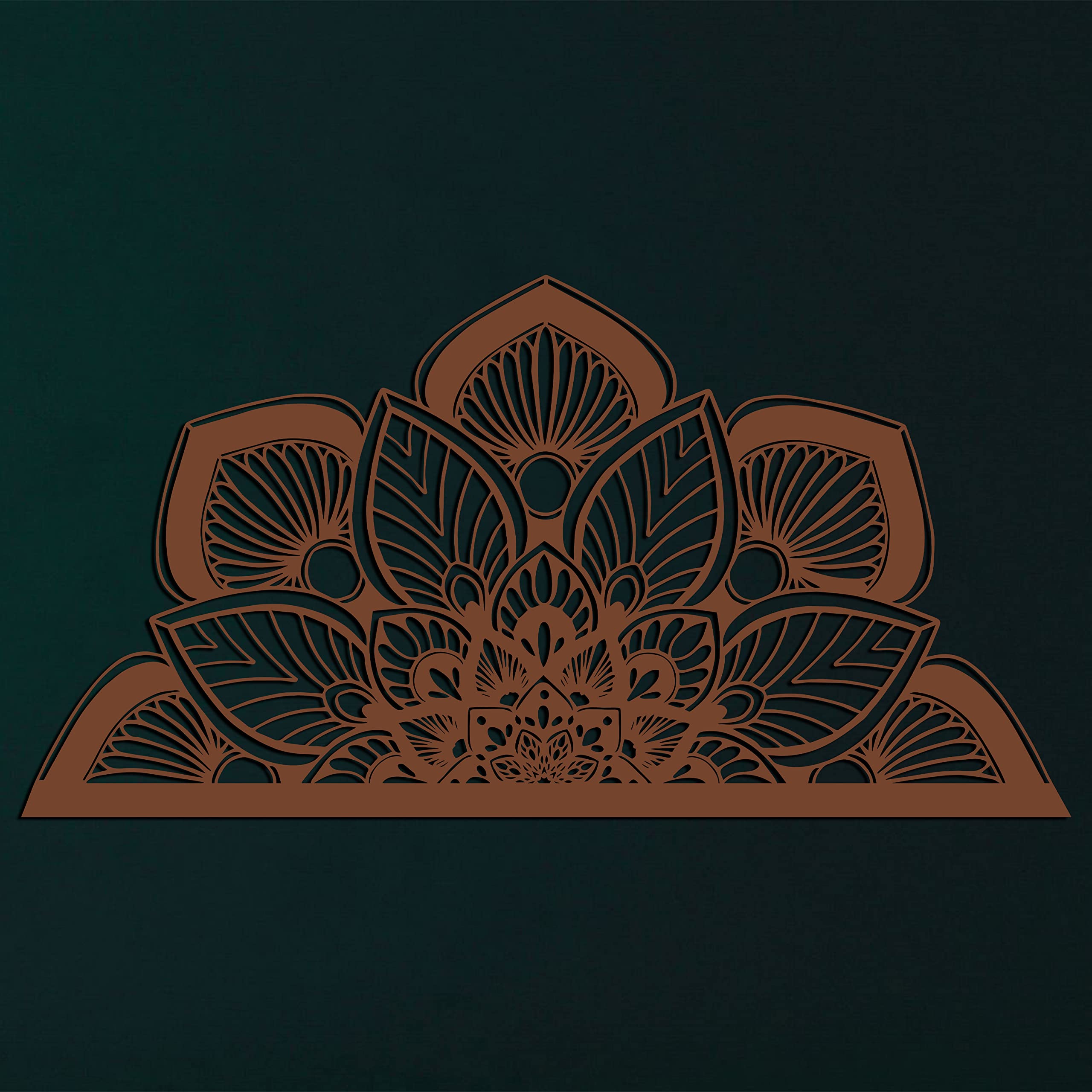 WADORN Metall-Mandala-Wandkunst, 30 X 30 Cm – Dekorative Wandskulptur Für Wohnzimmer, Yoga-Studio & Mehr