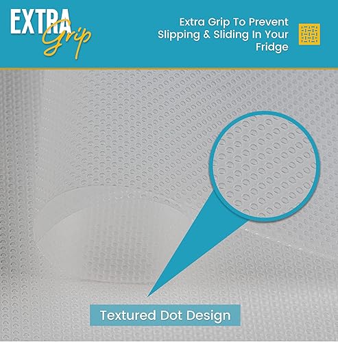 Miniatura 8 de Paquete de 1 rollo y 8 revestimientos transparentes para refrigerador, revestimientos para refrigerador para estantes de vidrio y protegen contra