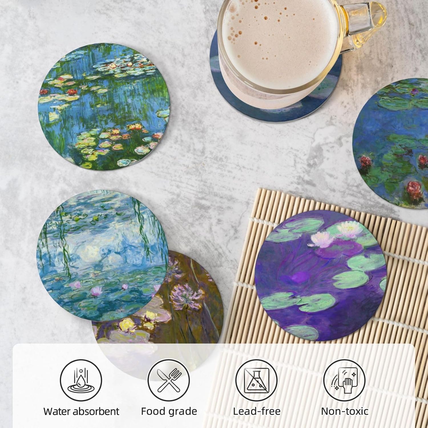 4 Juegos De Posavasos De Mosaico De Vidrio Para Manualidades | Cuotas sin interés