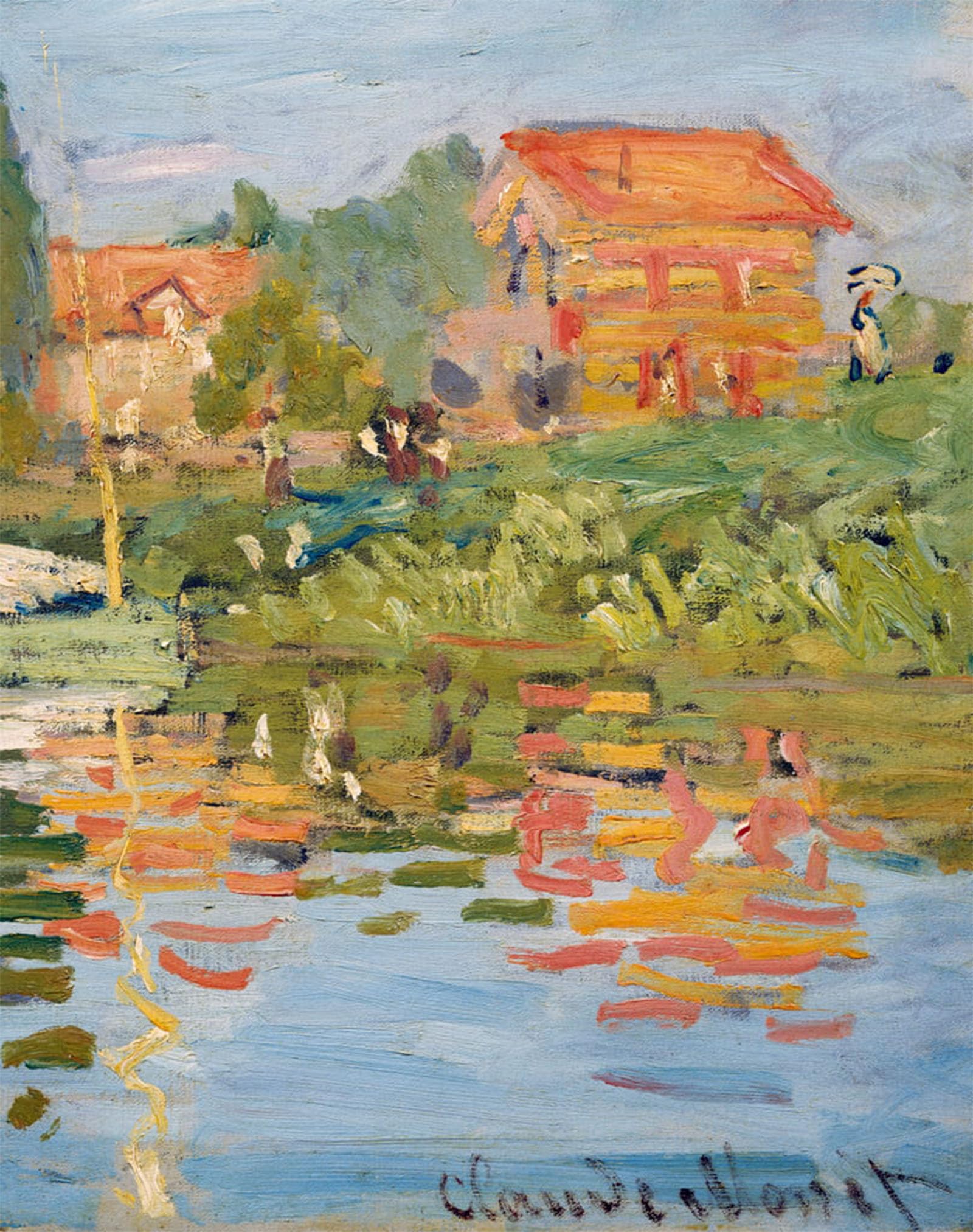 SERENDIPITP Vintage Wall Art Canvas Nordic Poster Canvas Print Picture Regattas At Argenteuil by Claude Monet Wall Art Poster for Home Decor 60x90cm