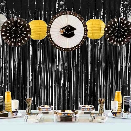 Miniatura 7 de Cyodoos Cortina de oropel morado macarrón para fiesta, cortina de flecos de papel de aluminio, decoración de fiesta, serpentinas de cabina de fotos