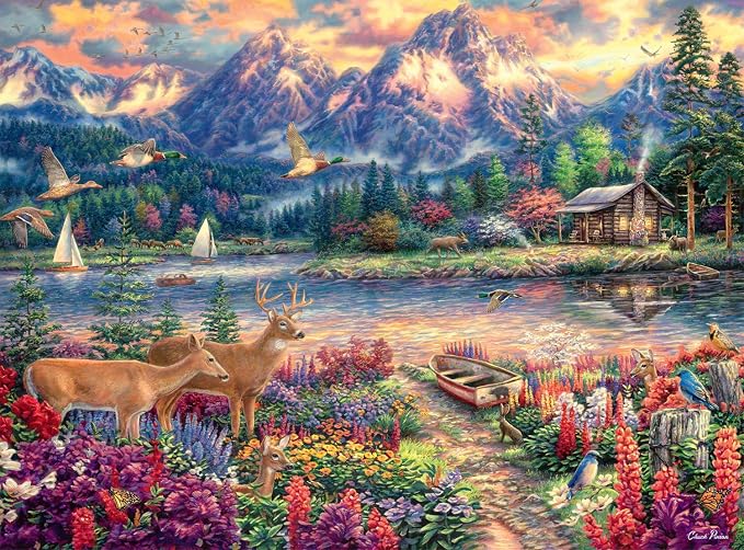 Buffalo Games Puzzle 1000 Pezzi - Free To Roam Di Chuck Pinson - Dimensioni 68x50 Cm - 5