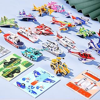 Comprar Darryy Puzzle 3D para Niños, 30 PCS Puzzle 3D de Animales para Niños, Rompecabezas de Dibujos Animados, Rompecabezas Educativo de Dibujos Animados en 3D para Niños (avión)