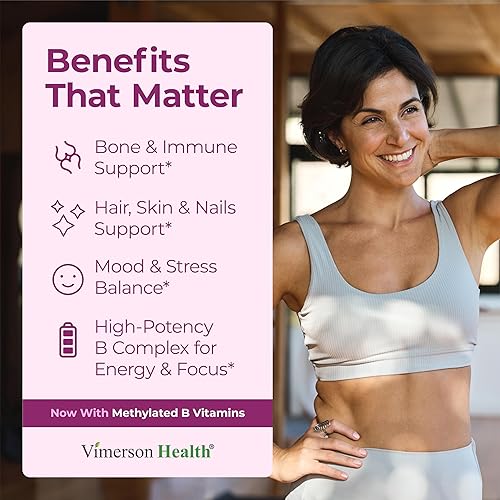 Miniatura 2 de Suplemento multivitamínico para mujer vitaminas y minerales diarios con ácido fólico cromo magnesio biotina zinc calcio y más Incluye mezcla