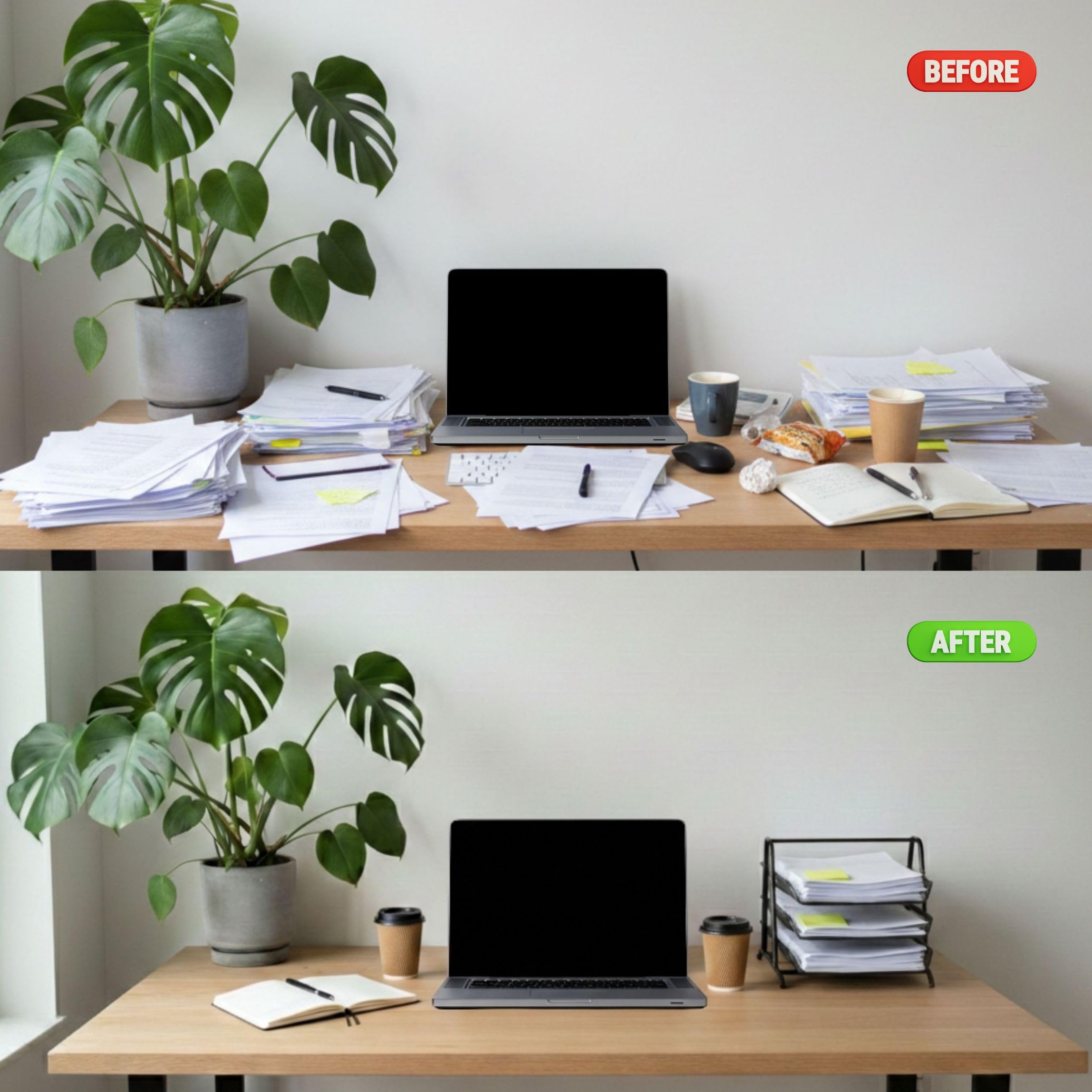D.RECT KOMO Portadocumenti da Scrivania 3 Scomparti Metallo Rete Organizer A4 Estraibile 350x297x275 mm