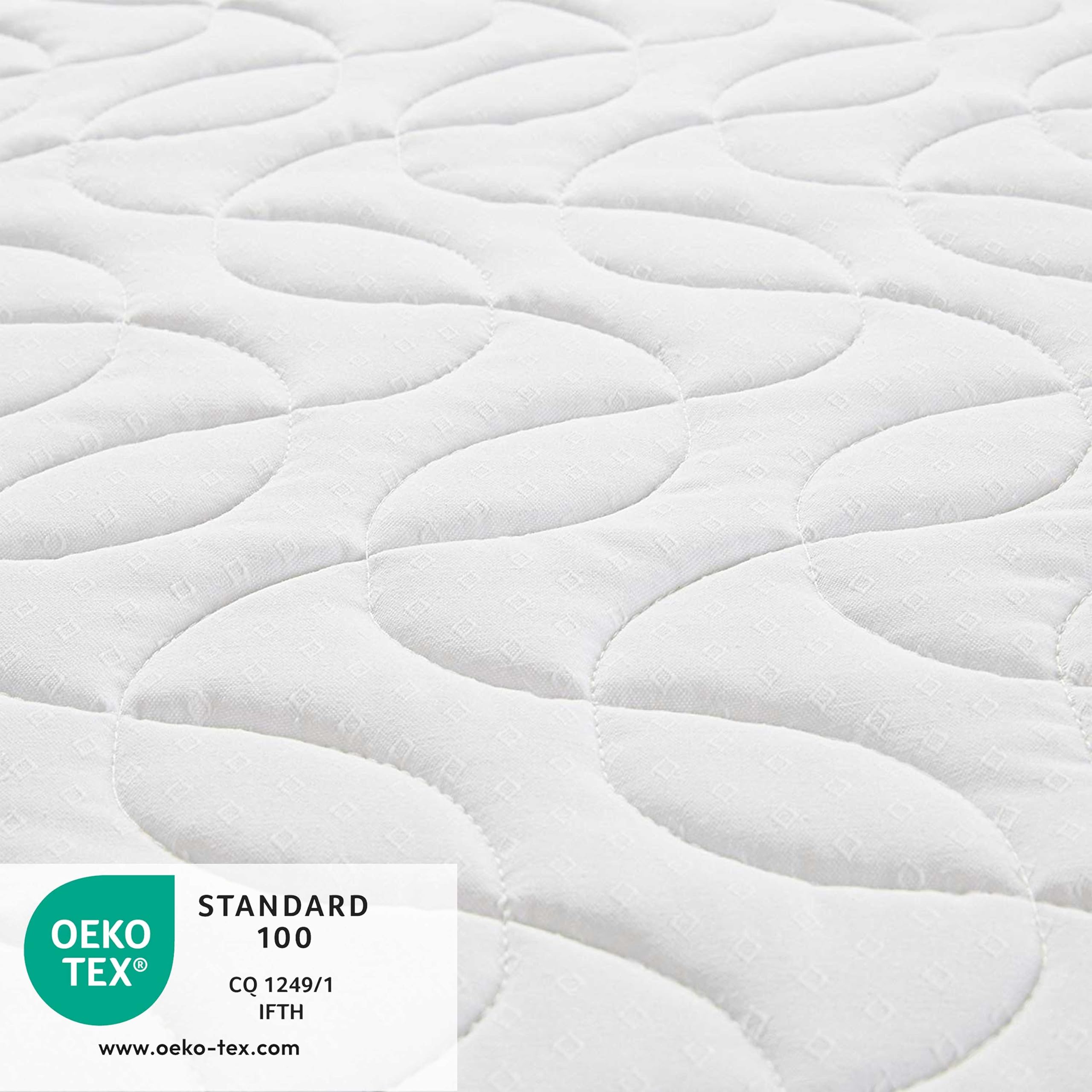 Babysom - Colchón Cuna Bebé Doble cara - 60x120 cm - Verano/Invierno - Altura 14 cm - Antiácaros - Antiasfixia - Transpirable - Reglaje Térmico