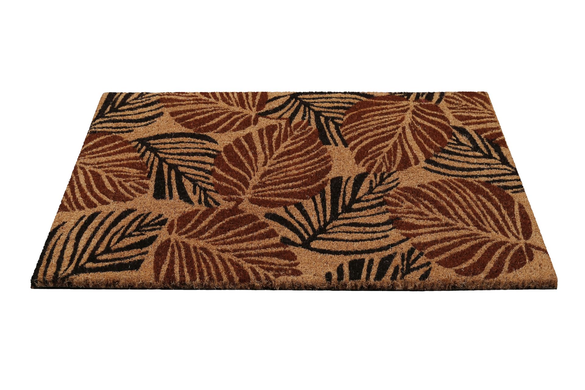 Alfombrilla de coco Jungle Mat de WECONhome para interiores y espacios intermedios (60 x 90 cm), color marrón rojizo