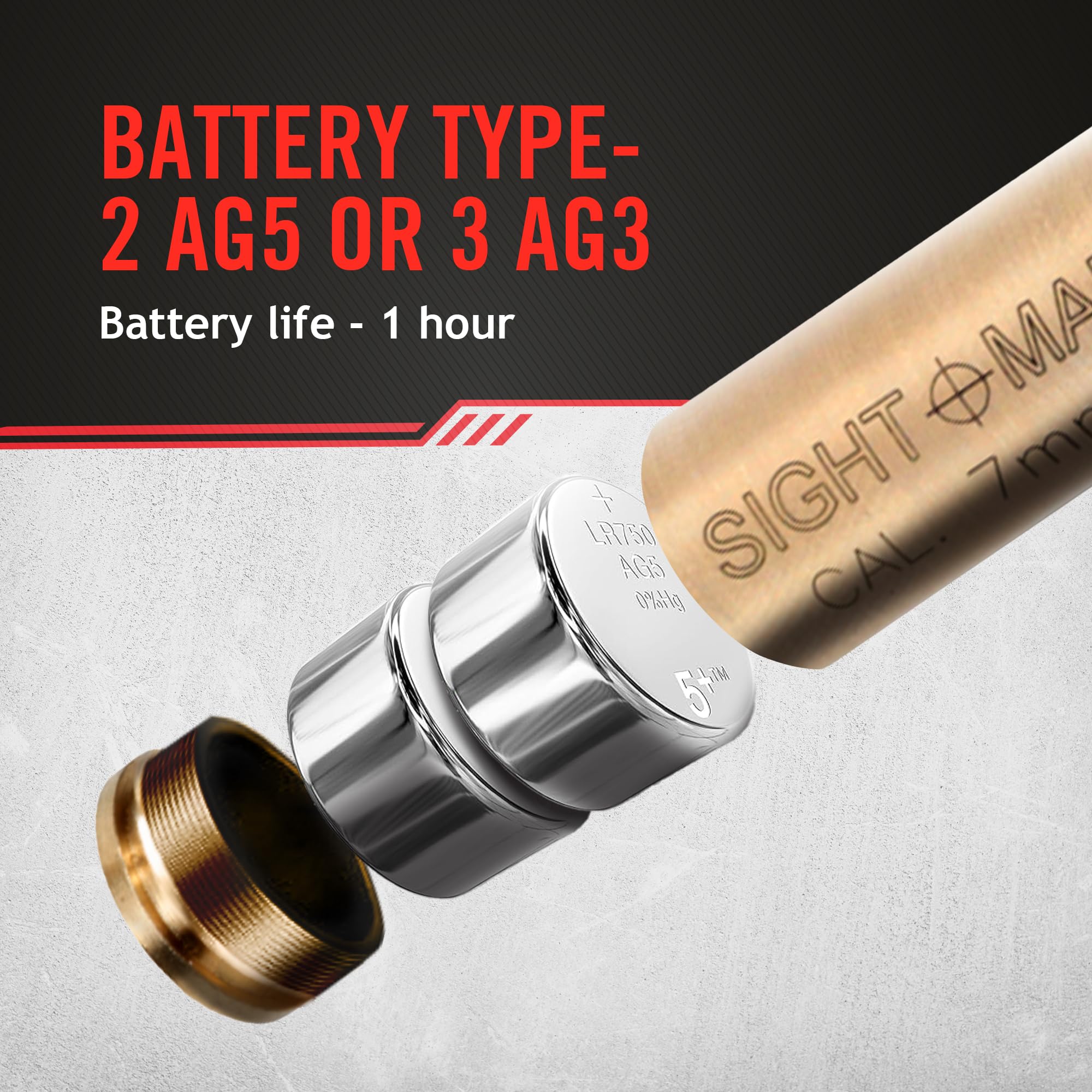 Sightmark SM39030 collimatore Laser boresight Cal. 7mm x64