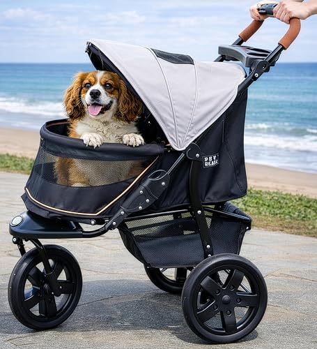 Pet Gear No-Zip AT3 Pet Stroller, Sea Salt