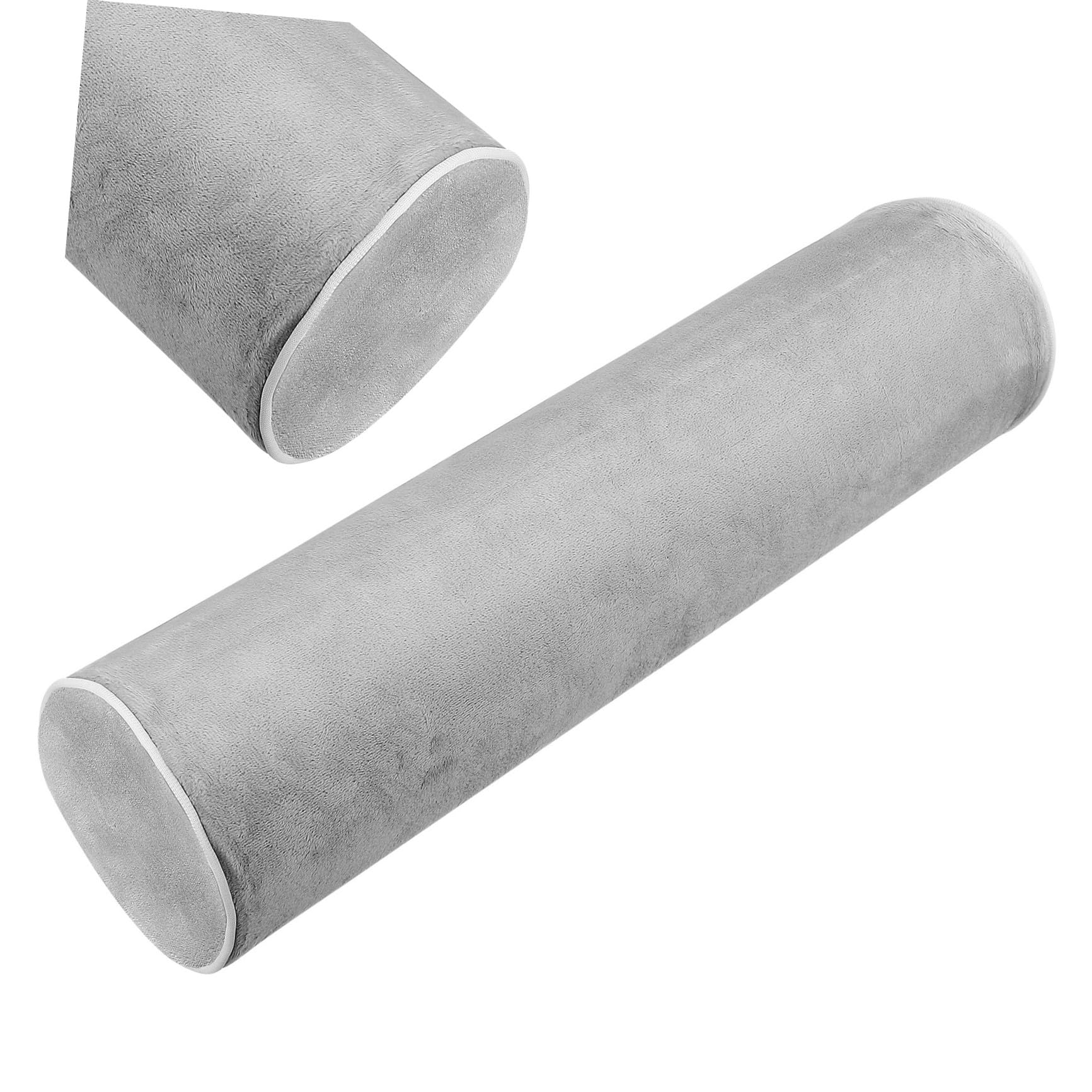 BESPORTBLE Oreiller Ergonomique Cervical Cylindrique en Mousse À Mémoire De Forme 17"X4" pour Voyage Et Soutien du Cou Coussin De Cale pour Fauteuil Et Lit