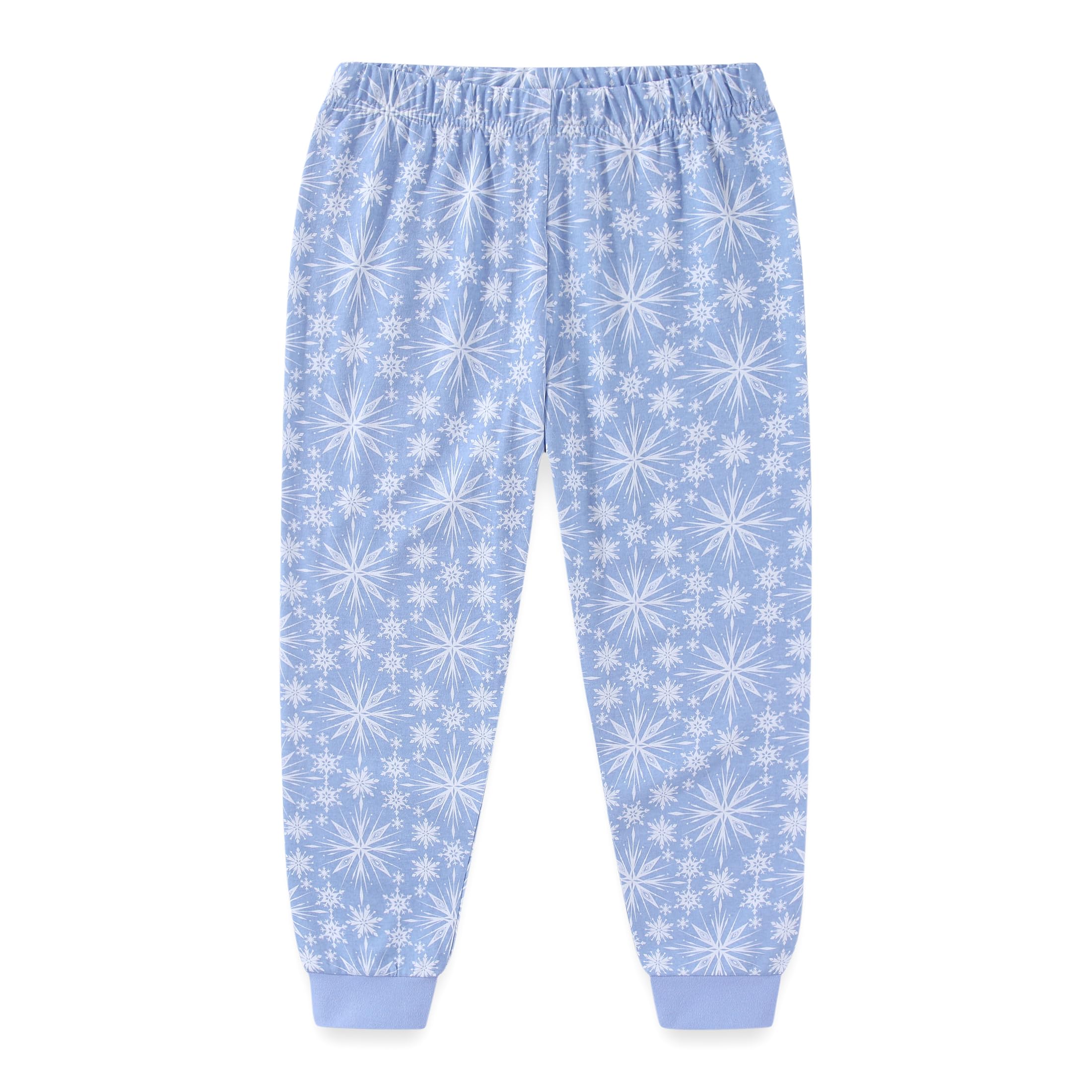 Disney Frozen Girls - Camicia a maniche lunghe e pantaloni in spugna francese, 2 pezzi, per bambini piccoli e grandi