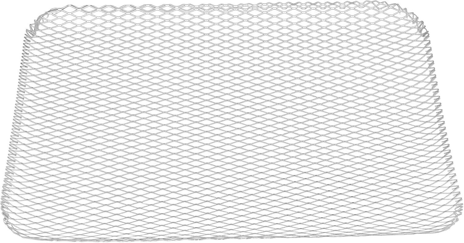 25 PCS Grill Toppers, 12 x 15 Inch Grill Mesh Mats, Aluminum Grill Liners for Grilling Outdoor Camping Backyards, Silver