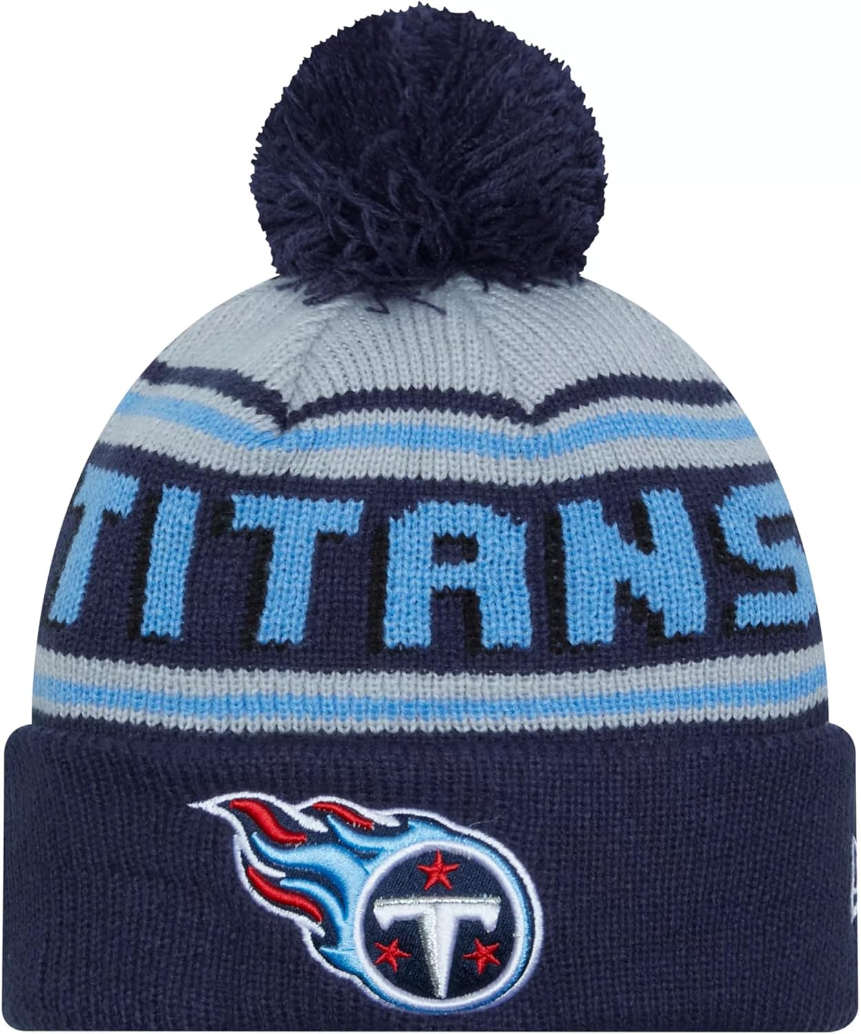 New Era Cheer Cuffed Declare Knit Beanie Hat with POM POM - NFL Winter Cuff Knit Toque Cap