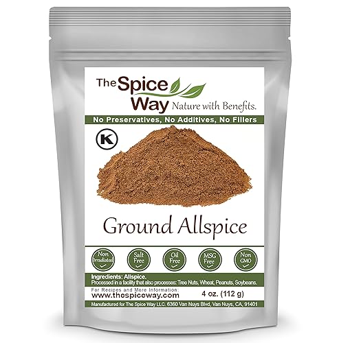 The Spice Way Allspice - molido (4 onzas) un polvo de bayas multiusos para curries, salsas, sopas e incluso pasteles.