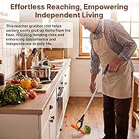 Vista 5 de Sabary 20 unidades de recogber Reacher - Recogedor de basura, herramienta a granel de 30 pulgadas, primavera, día de la tierra, limpieza de arena