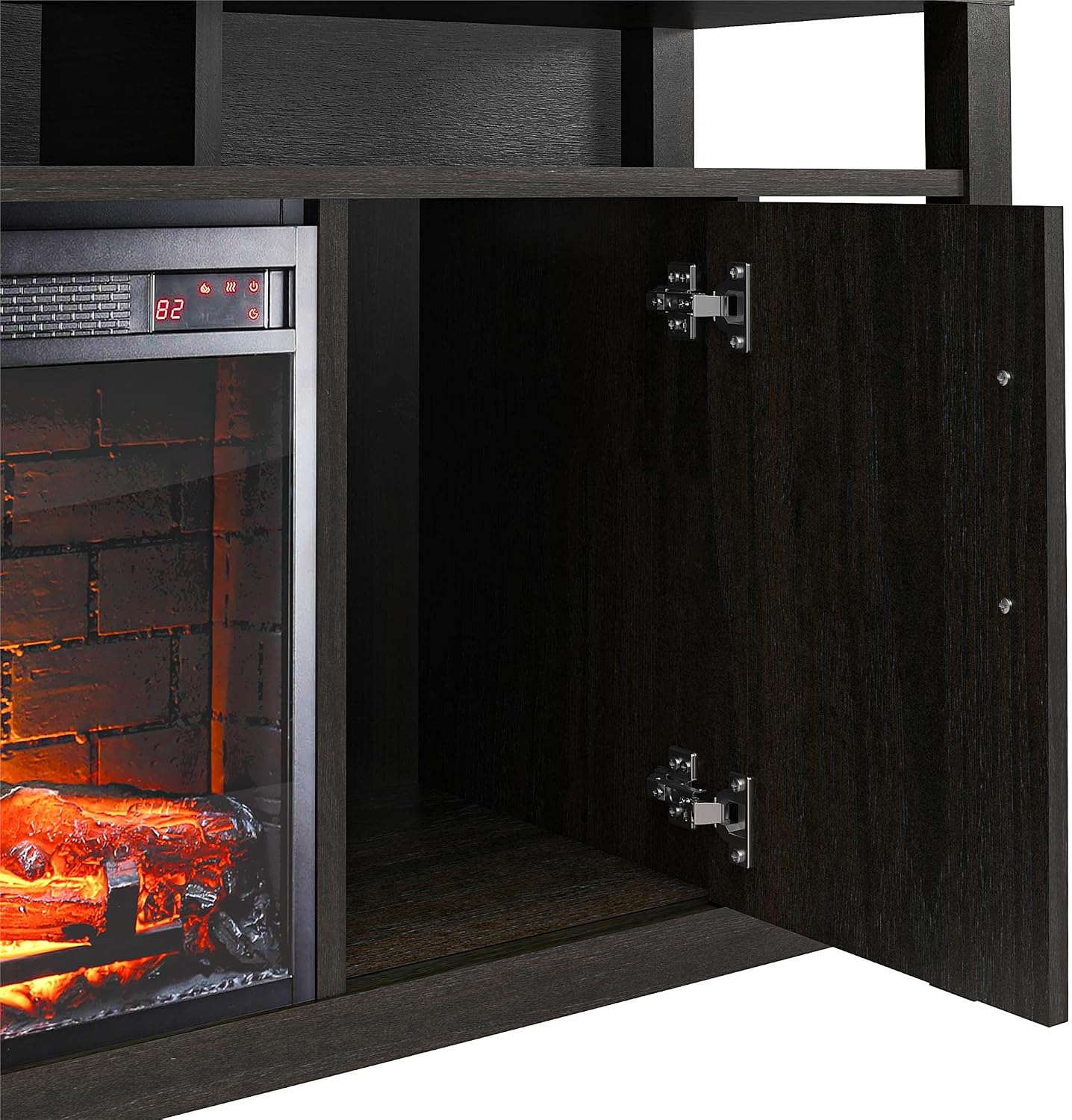 Garrick Electric Fireplace TV Console for TVs up to 75", Espresso