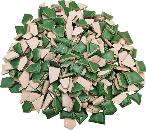 Vista 33 de Azulejos de mosaico de cerámica irregulares de 1.1 libras, piezas de mosaico, piedras para hacer mosaicos, manualidades, pasatiempos, artes