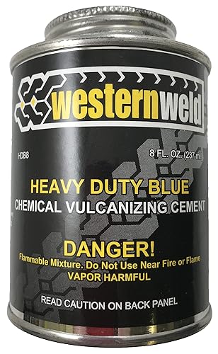 Sherco-Auto Blue All Purpose Tire Repair Vulcanizing Cement Brush Top Can 8 oz - Hecho en Estados Unidos