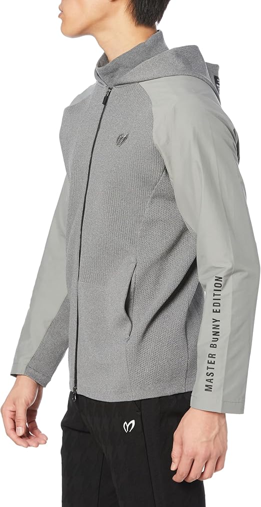Amazon | [マスターバニー] メンズ フルジップニットパーカー (Mロゴ