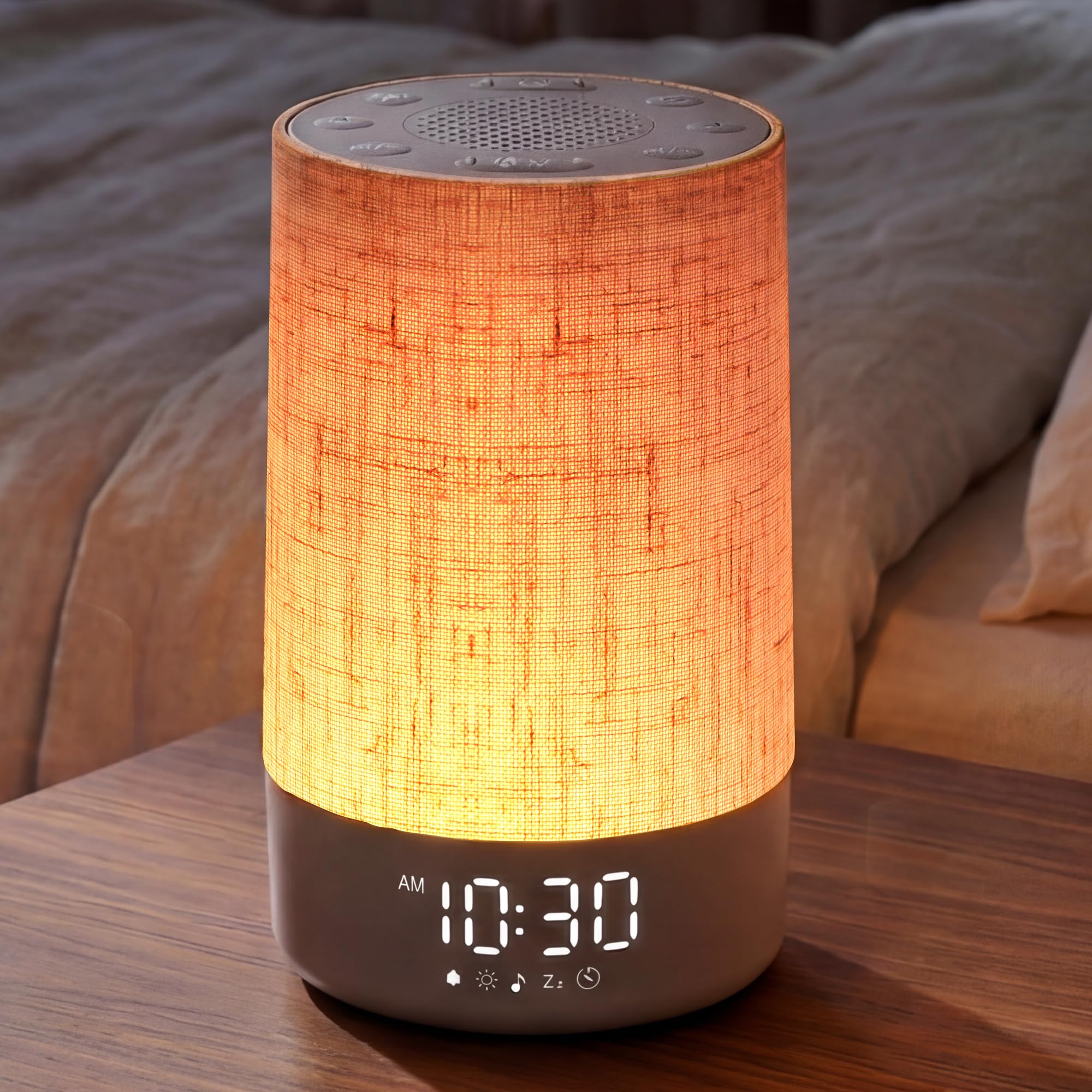 IKHDCYH Sunrise Alarm Clock, Wake up Light, with RGB Night Light, 30 Soothing Sounds &10 Wake Up Tones, Sleep Timer, Digital Alarm Clocks Bedside, for Heavy Sleepers Adults Kids